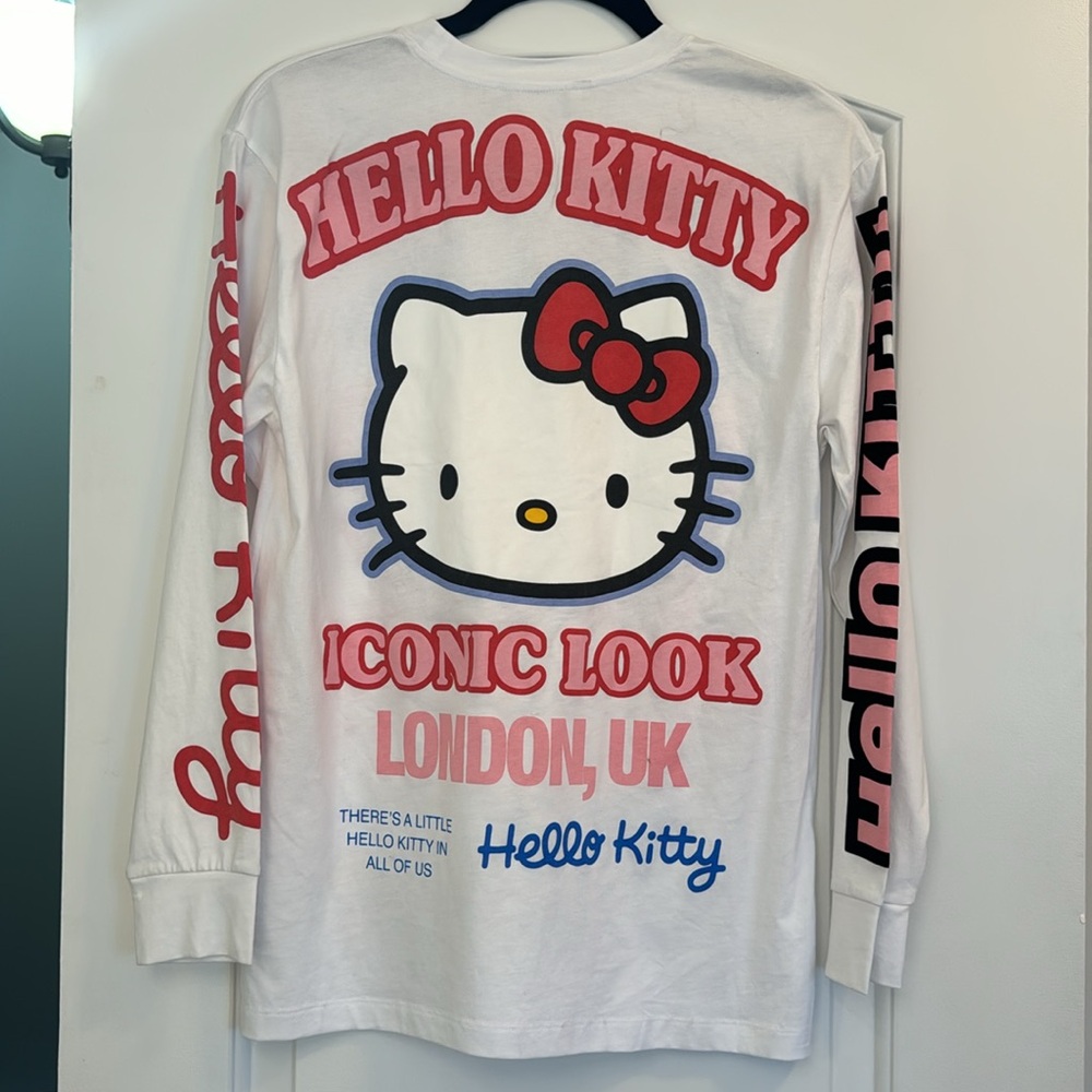 *NEW RARE* ZARA HELLO KITTY JAPAN GRAPHIC LONG SLEEVE TEE SMALL - Picture 6 of 6